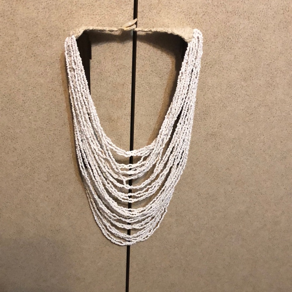 Multi-strand beaded necklace 18”